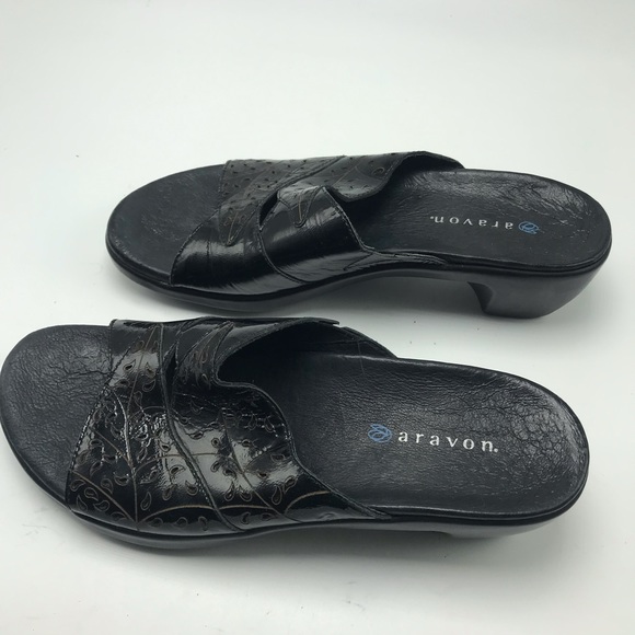 Aravon Comfort Sandals Heels Women’s Size 7AA - Picture 3 of 7